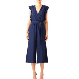 Hutch cropped Zia jumpsuit navy blue XS